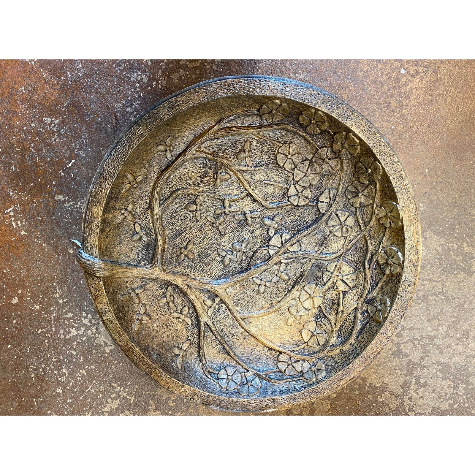 Cherry Blossom Bird Bath Small from Cast Art Studios