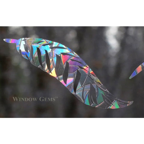 Image of Feather Window Gems Decals-Set of 9 Decals