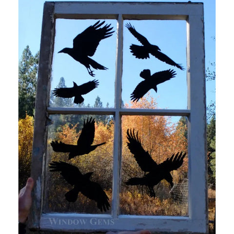 Image of Raven Window Gems Decals-Set of 7 Decals