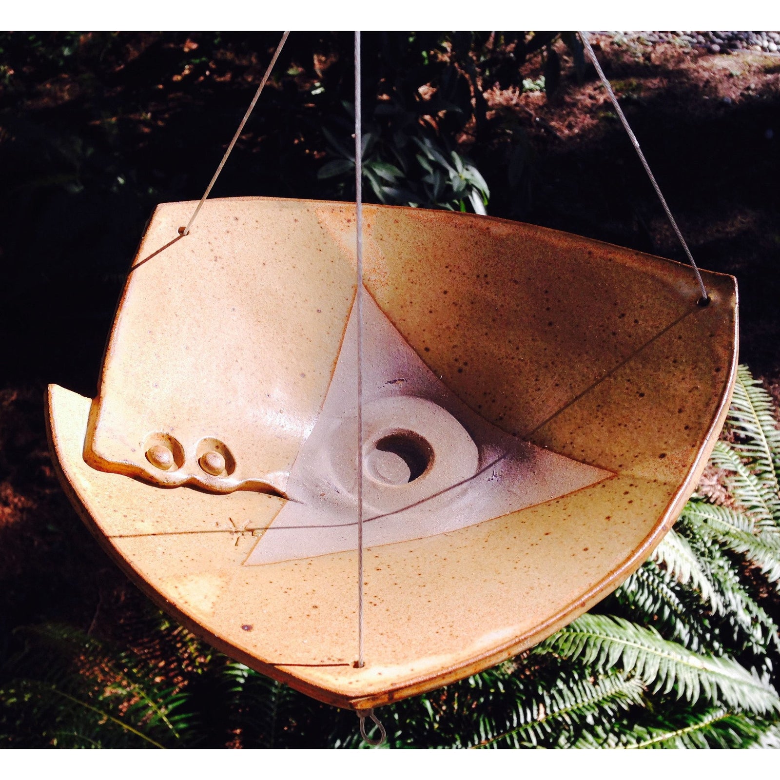 Anthony Stoneware Small Birdbath