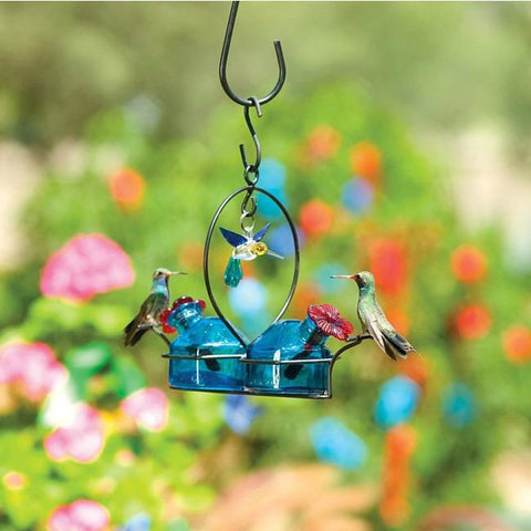 Image of Parasol Bouquet 2 Deluxe Hummingbird Feeder