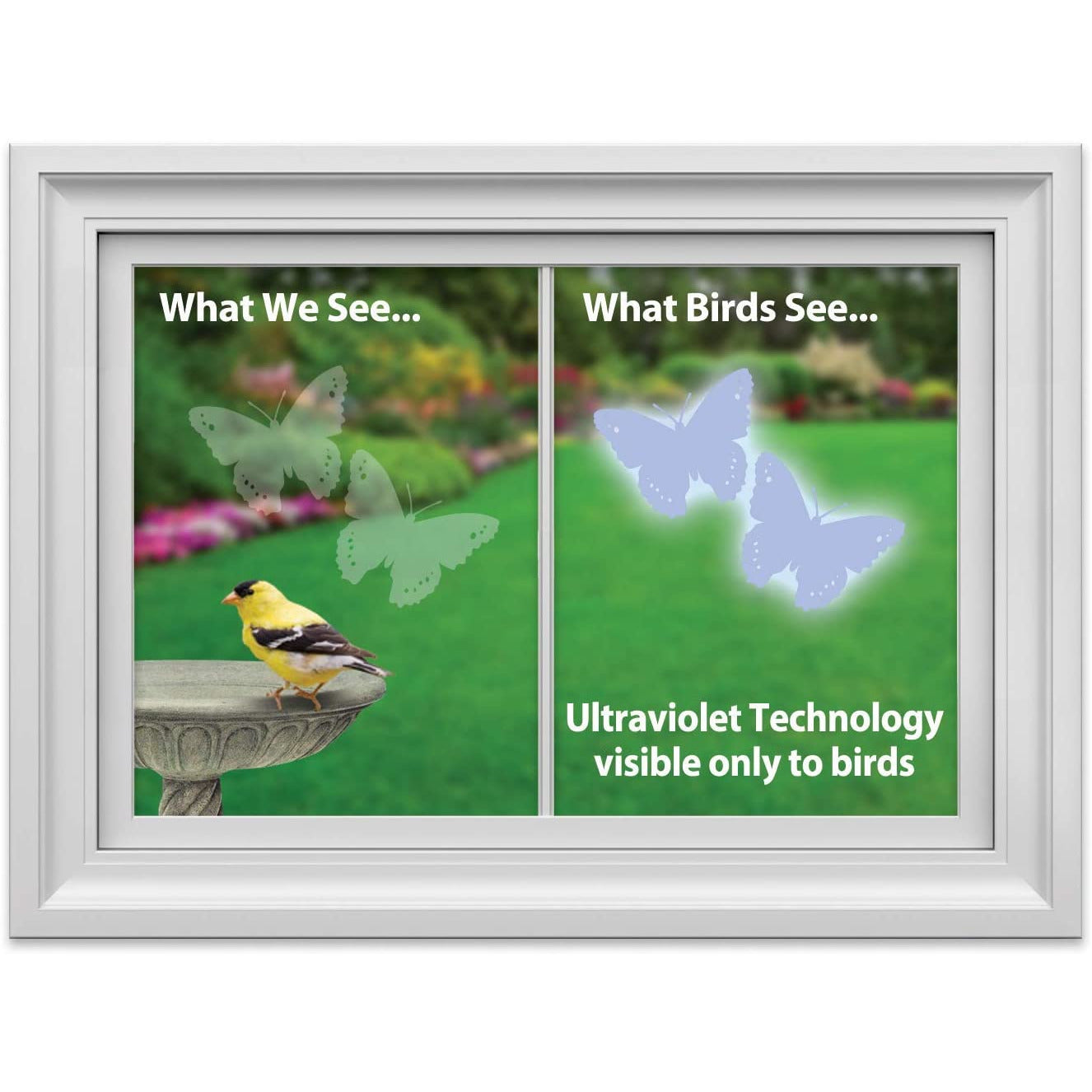 Butterfly Window Alert Window Decals-Set of 8 Decals