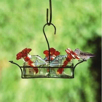 Image of Parasol Bouquet Classic 3 Hummingbird Feeder