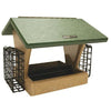 Recycled 4 Quart 2-Sided Feeder w/Suet Cages
