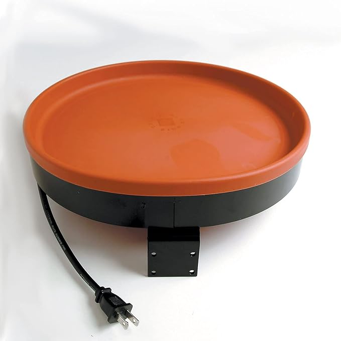 Farm Innovators Model BD-75 3-in-1 Heated Birdbath, 75-Watt, Terra Cotta