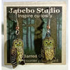 Jabebo Barred Owl Earrings