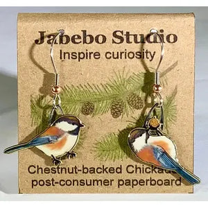 Jabebo Chestnut-backed Chickadee Earrings