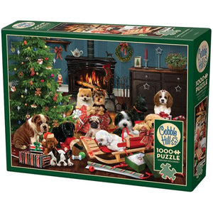 Christmas Puppies 1,000 Piece Puzzle