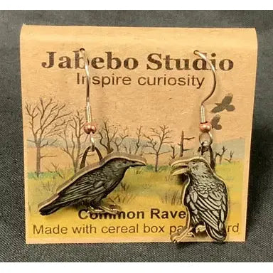 Jabebo Common Raven Earrings