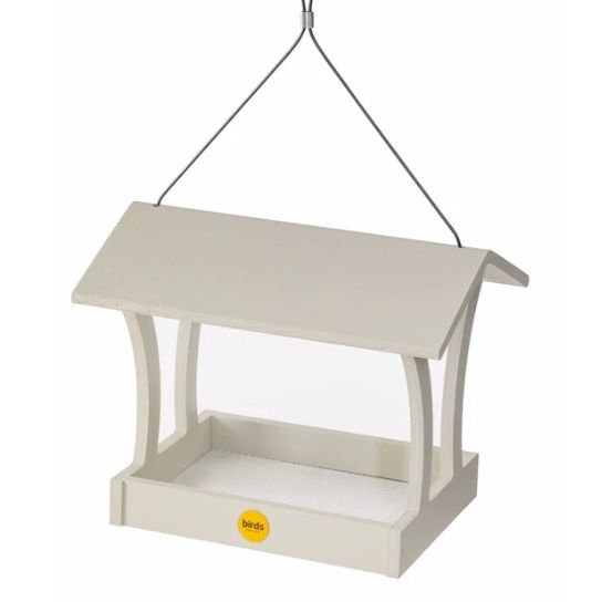 Fly-Thru Bird Feeder in Sea Salt Recycled Plastic