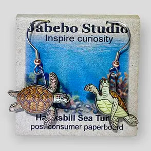 Jabebo Hawksbill Sea Turtle Earrings