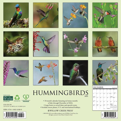 Image of Hummingbird Calendar 2025