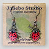 Jabebo Identical Ladybug Earrings