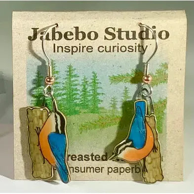 Jabebo Red-breasted Nuthatch Earrings