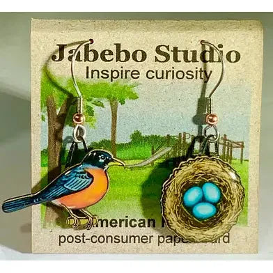 Jabebo Robin & Nest Earrings