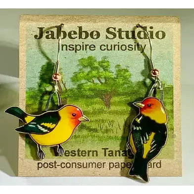 Jabebo Western Tanager Earrings