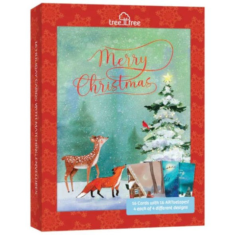 Image of Tree Free Christmas Cards - Winter Friends