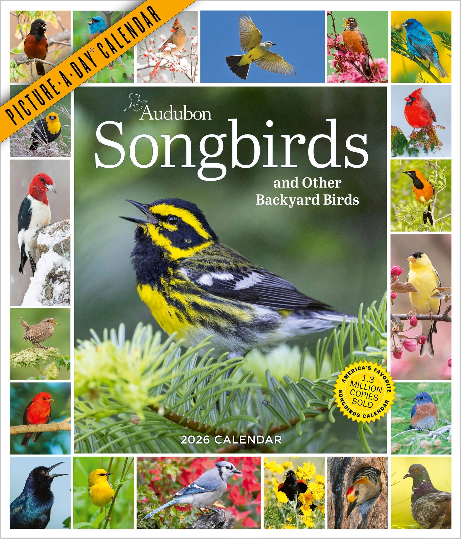 Audubon Songbirds Calendar 2026