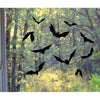 Bats in Black Window Gems Decals-Set of 10 Decals