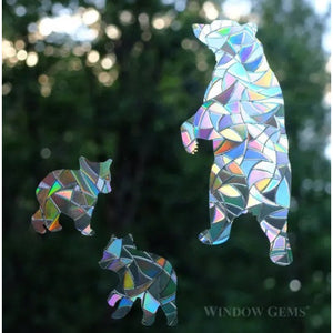 Bear Window Gems Decals-Set of 7 Decals