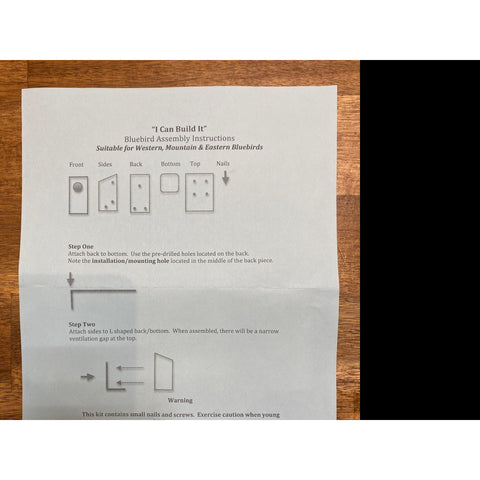 Image of Bluebird Nestbox Kit for Western, Eastern, and Mountain Bluebirds