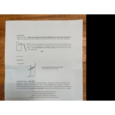 Image of Bluebird Nestbox Kit for Western, Eastern, and Mountain Bluebirds