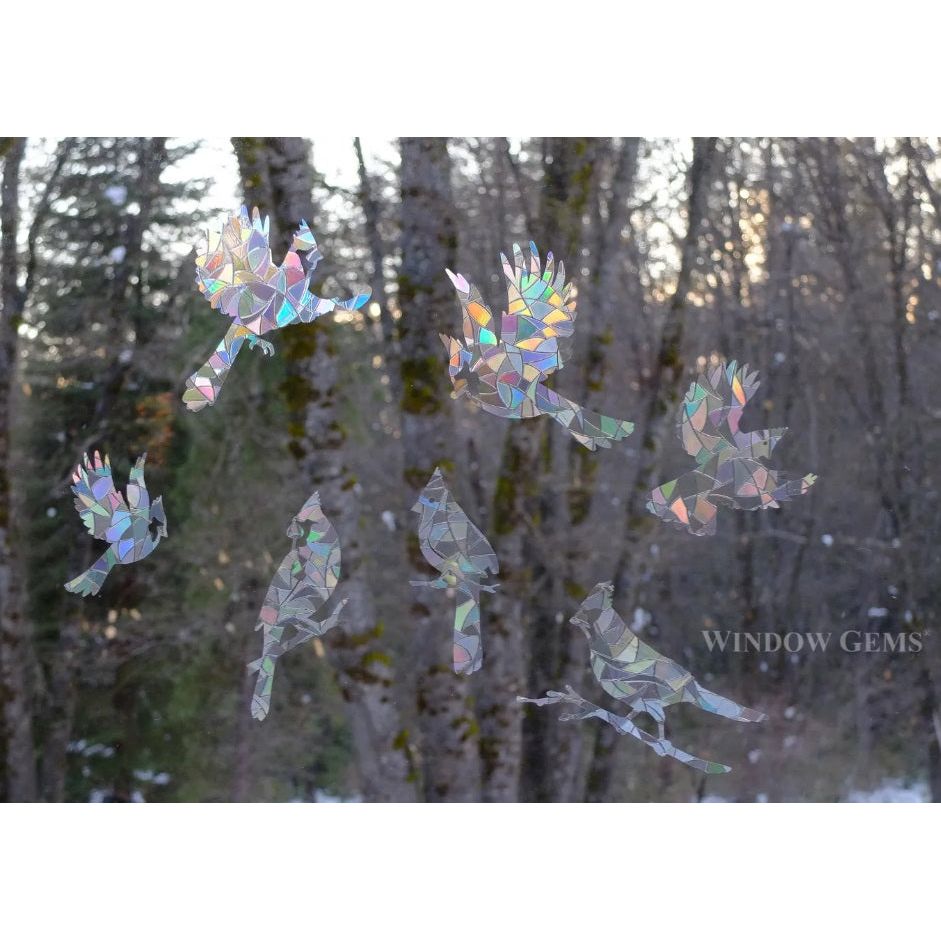 Cardinals Window Gems Decals-Set of 7 Decals