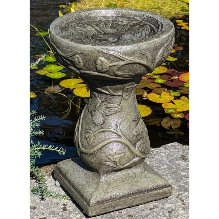 Butterfly Patio Bird Bath from Cast Art Studios