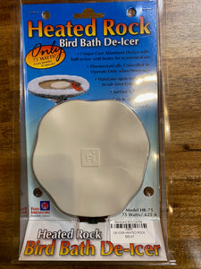 Farm Innovators 75 Watt Heated Rock Bird Bath Deicer