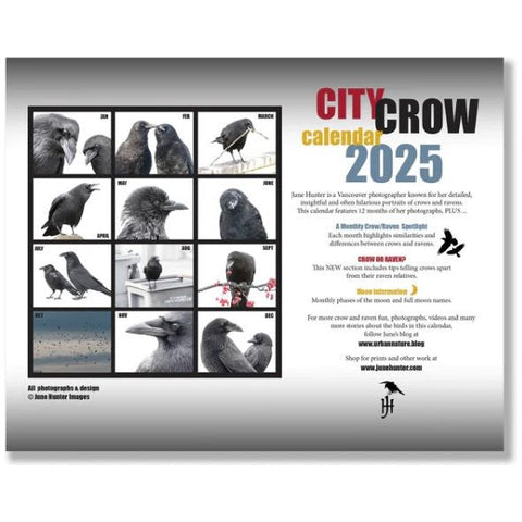 Image of City Crows Calendar 2025 by June Hunter