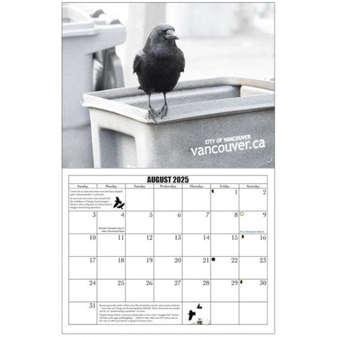 Image of City Crows Calendar 2025 by June Hunter