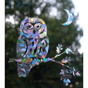 Saw-Whet Owl Window Gems Decals-Set of 11 Decals