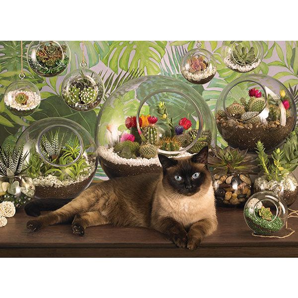 Cats in Windows 1000 Piece Jigsaw Puzzle