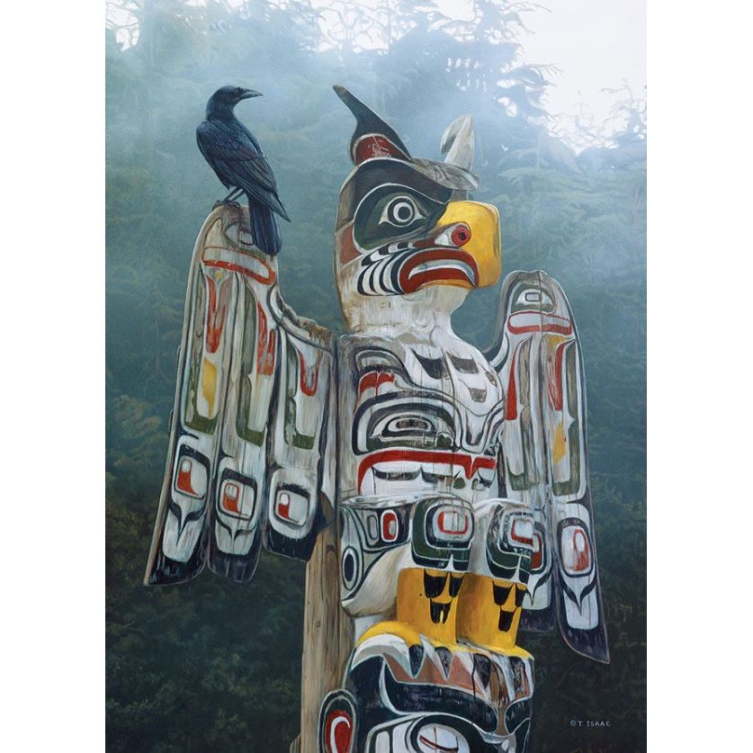 Totem Pole In The Mist 1,000 Piece Puzzle