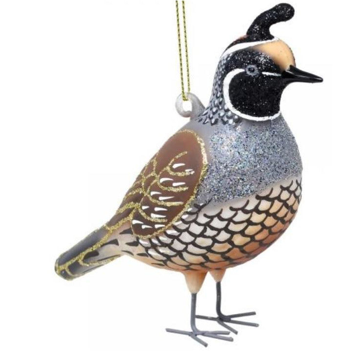 California Quail Ornament from Cobane