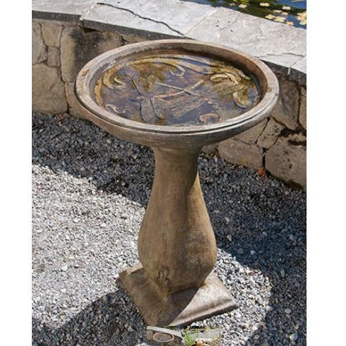 Dragonfly Bird Bath from Cast Art Studios
