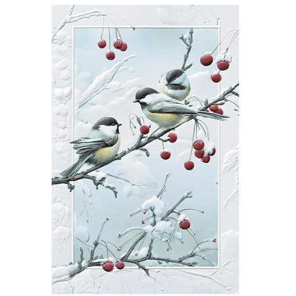 Pumpernickel Press Christmas Cards Cheeky Chickadees
