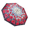 Umbrella Stained Glass Poppies Folding by Galleria