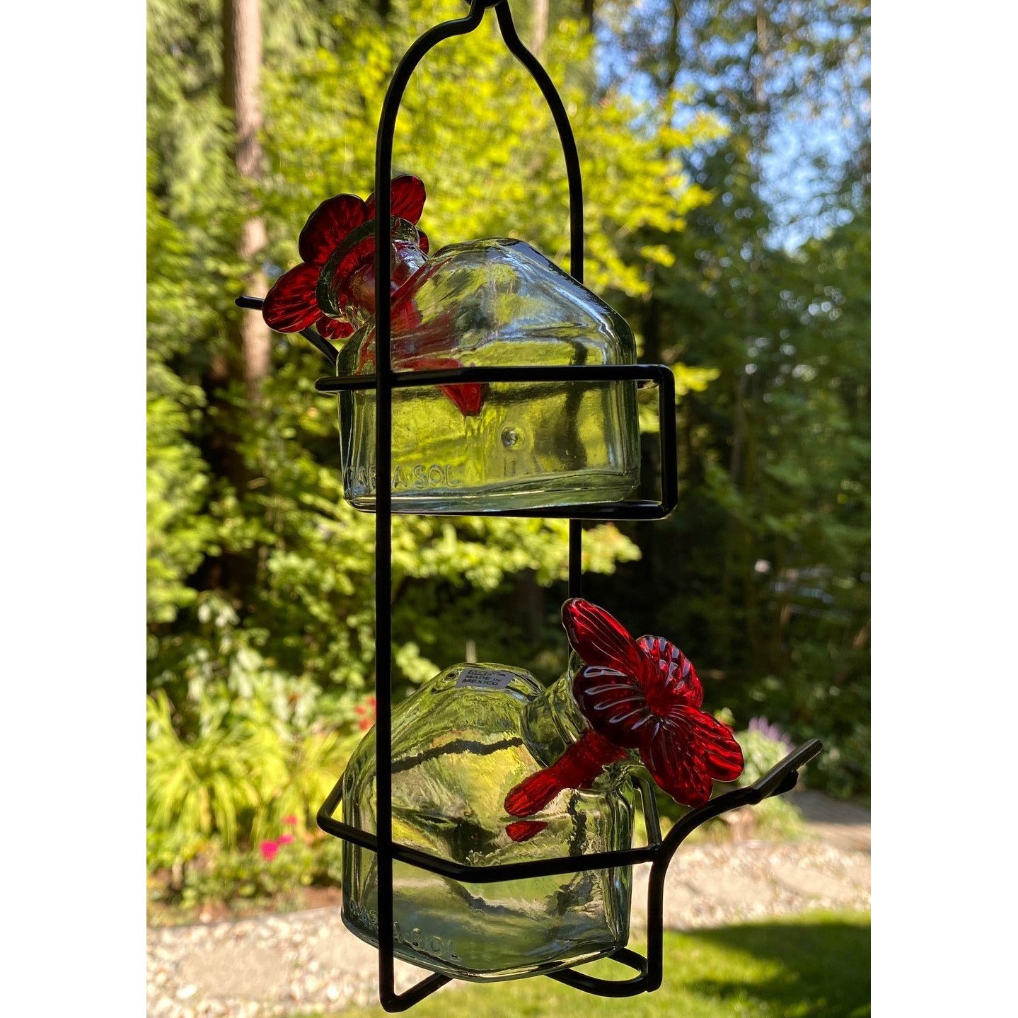 Parasol Bouquet Lunch Pail 2 Hummingbird Feeder