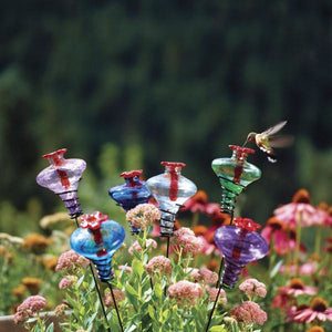 Parasol Mini Blossom Stake Hummingbird Feeder