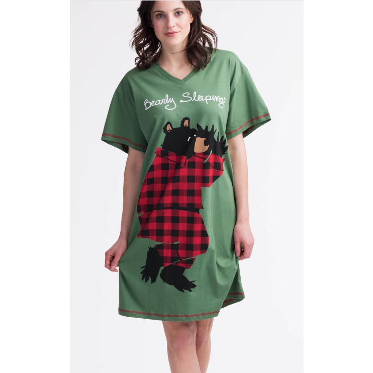 Holiday Bearly Sleeping Sleepshirt from Hatley