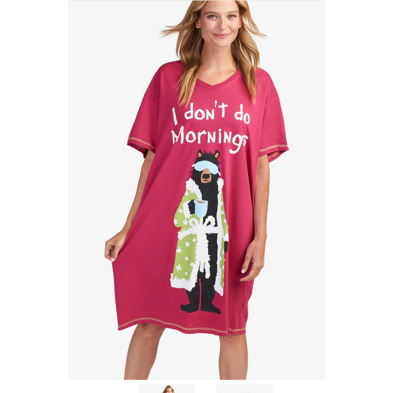 I Don't Do Mornings Sleepshirt from Hatley – Backyard Bird Centre