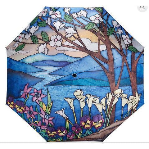Umbrella Stained Glass Landscape by Galleria