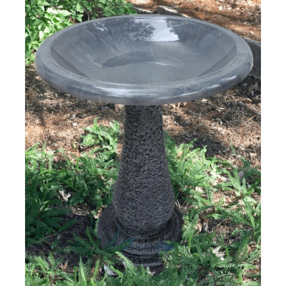 TDI  Cool Gray Clay Fibre Bird Bath