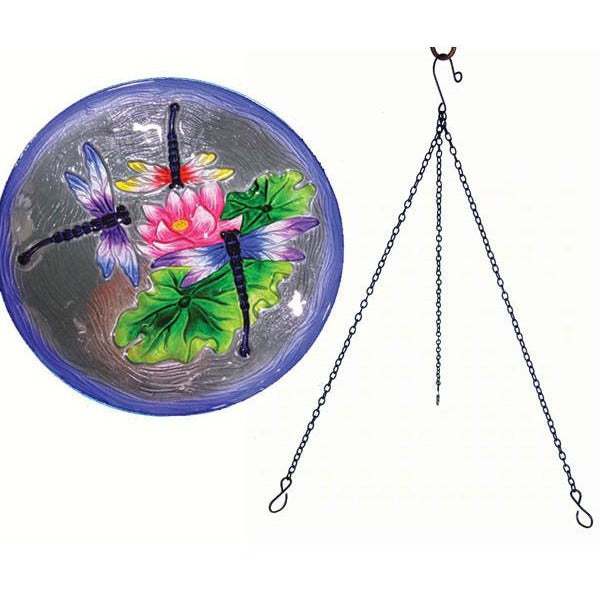 Dragonfly Trio Hanging Bird Bath