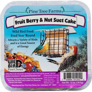 Pinetree Fruit, Berry, and Nut Suet Cake