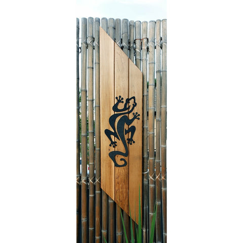 Image of West Coast Fence Art - Gecko