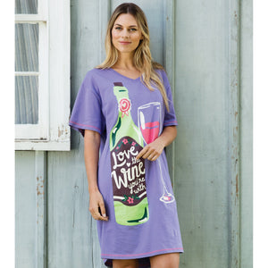 Love The Wine Your With Sleepshirt from Hatley