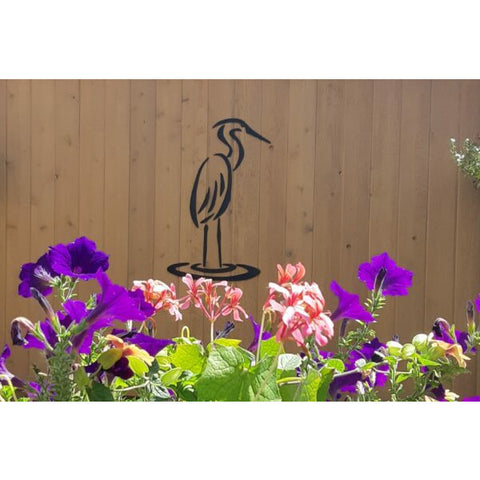 Image of West Coast Fence Art - Heron