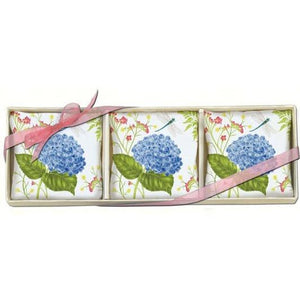 Hydrangea & Dragonfly Gift Boxed Lavender Sachets Set of 3